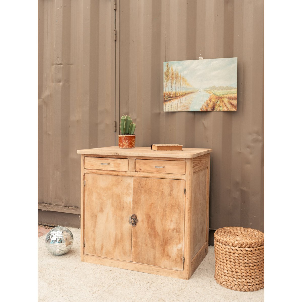 Buffet parisien en bois Gilbert N°1917 - Bon état bois clair, DEBONGOUT