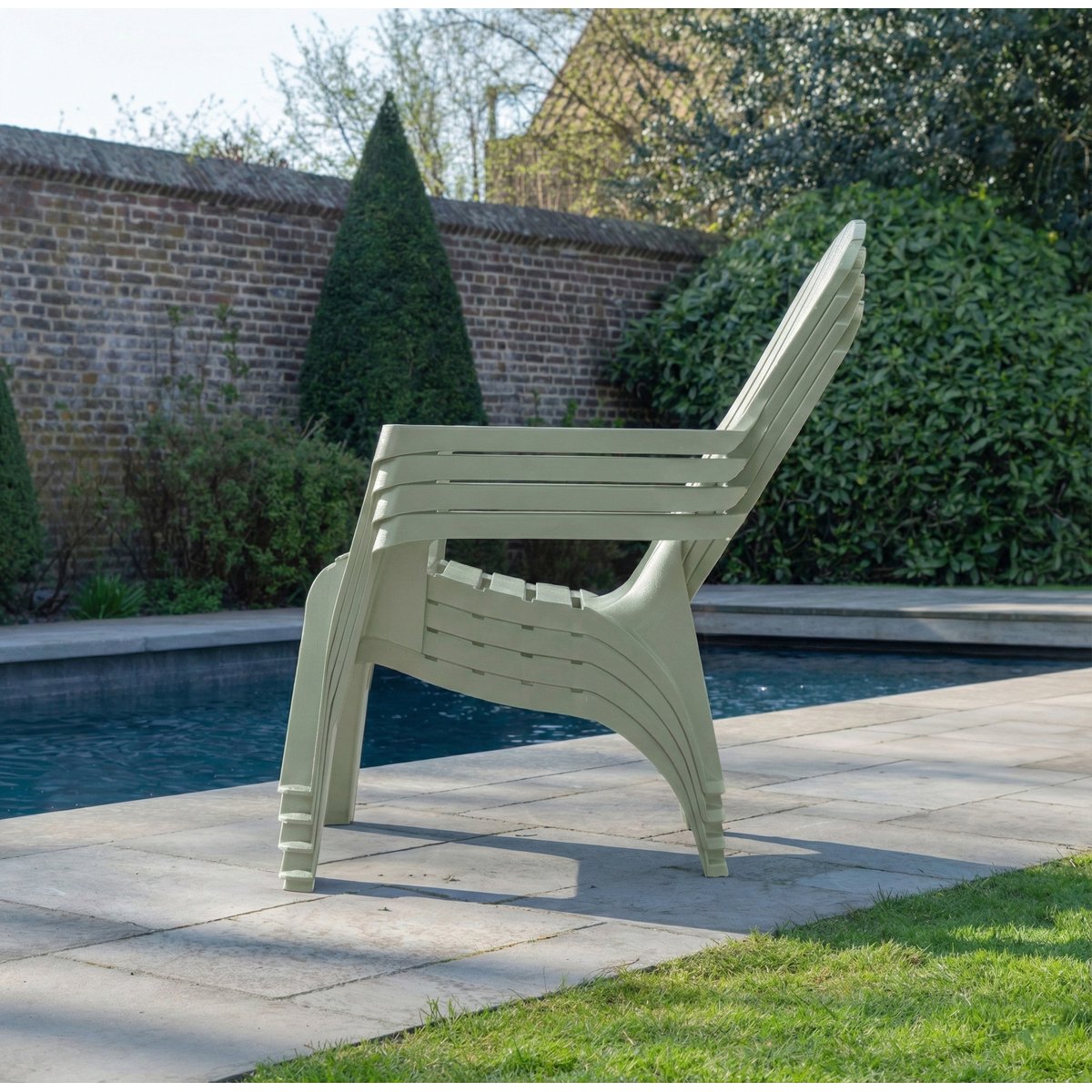 Lot de 2 fauteuils ADIRONDACK vert, WILSA GARDEN