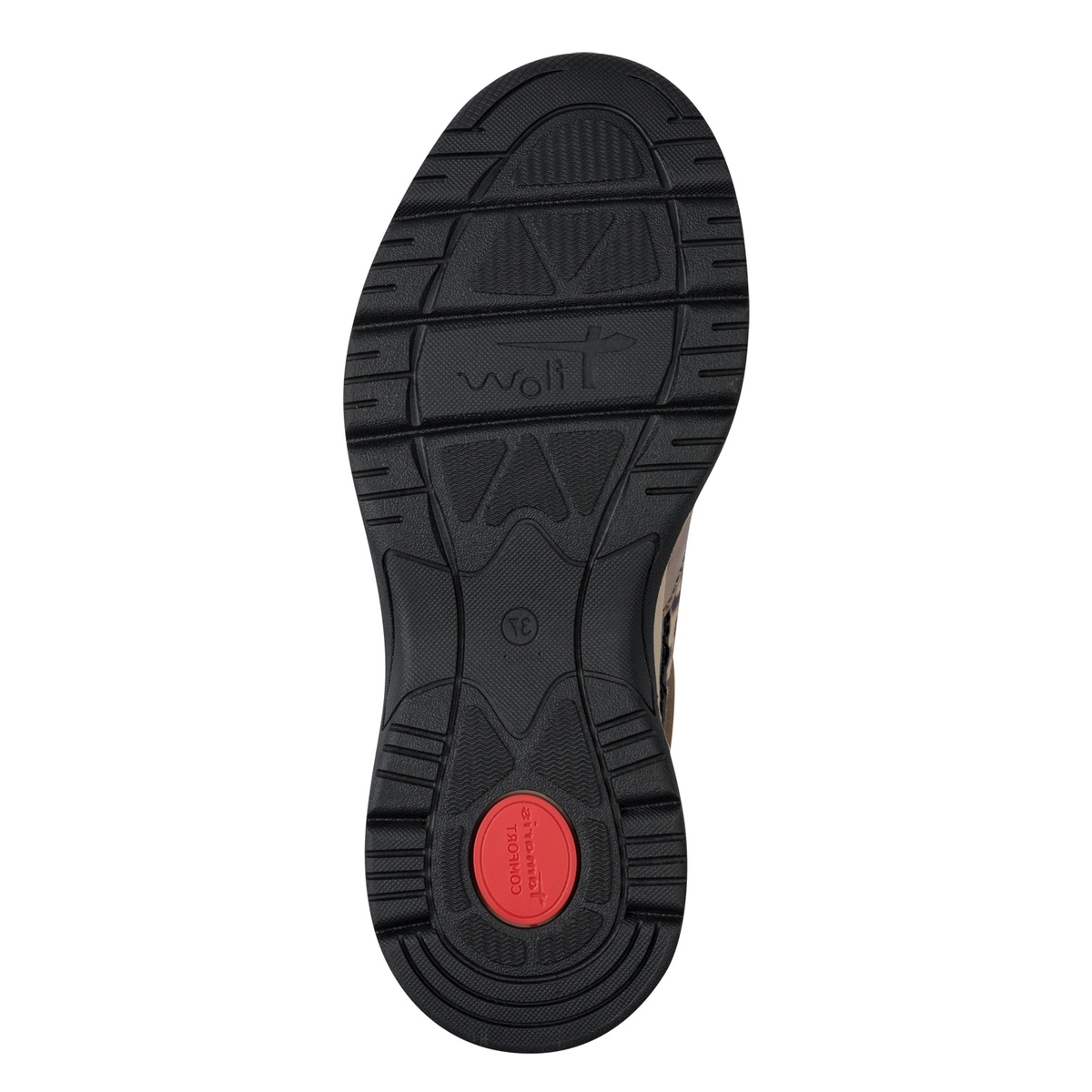 Basket comfort weite marron poivre foncé, TAMARIS