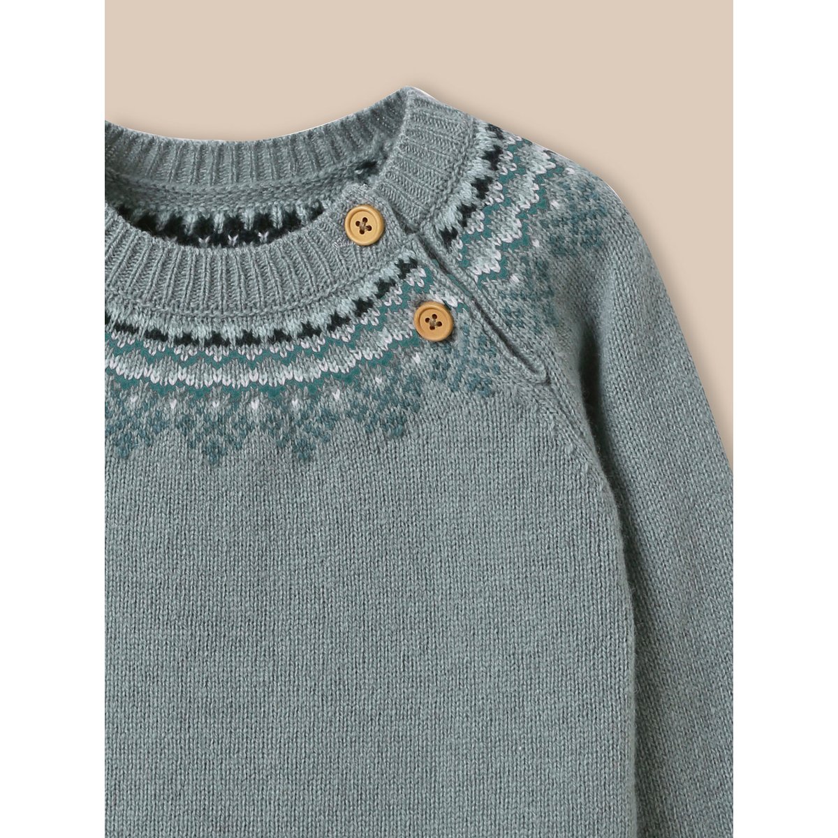 Pull en lambswool vert doux, CYRILLUS