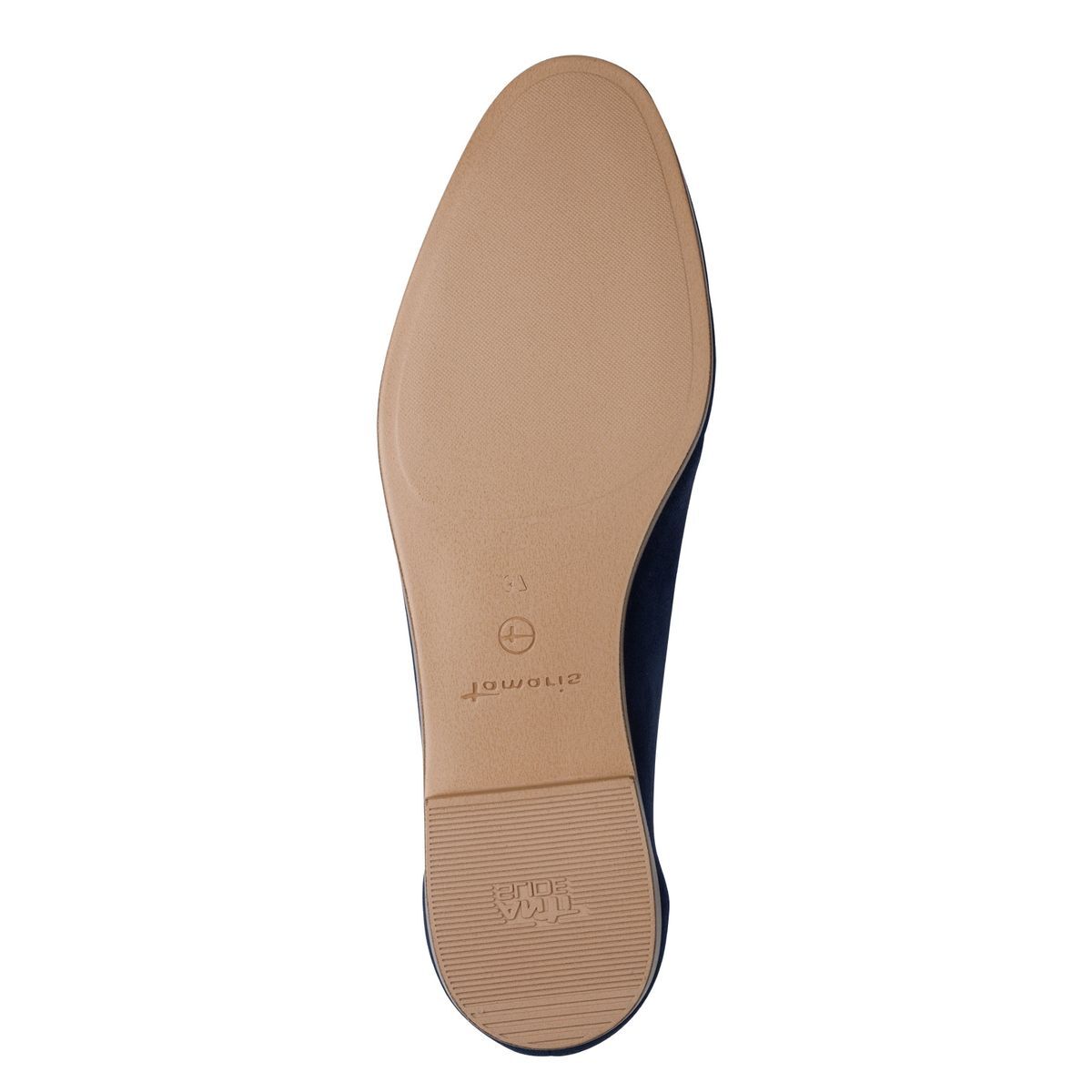 Slipper en cuir bleu, TAMARIS