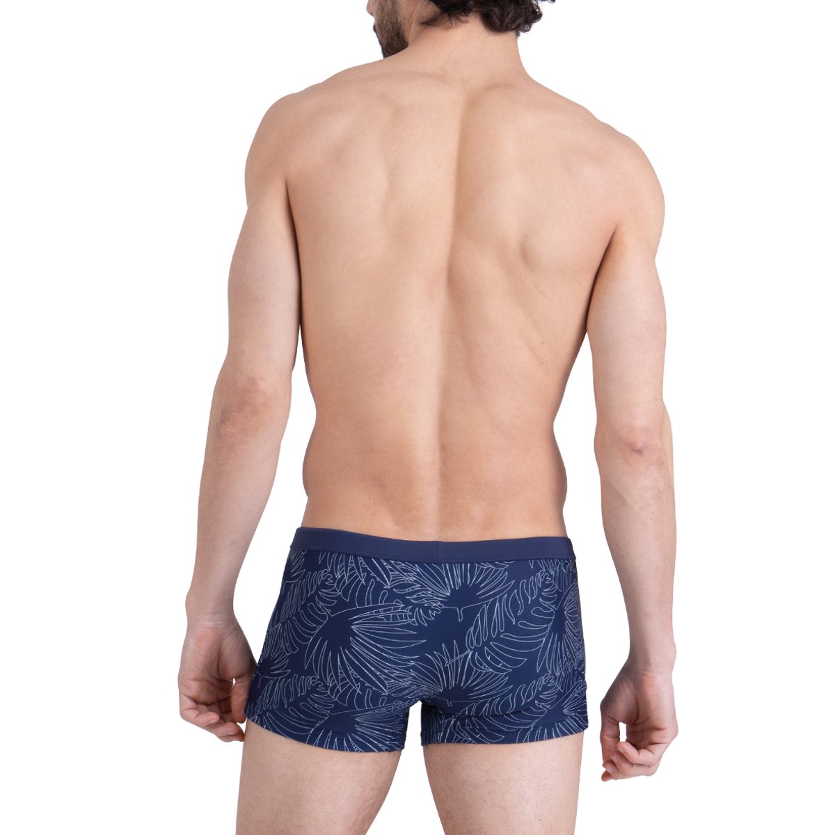 Boxer de bain IMPRIME SURF marine imprimé feuilles, ATHENA