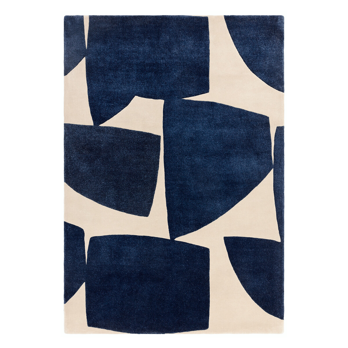 Recycled Hand Tufted Abstract Rug blue, ÉDITÉ