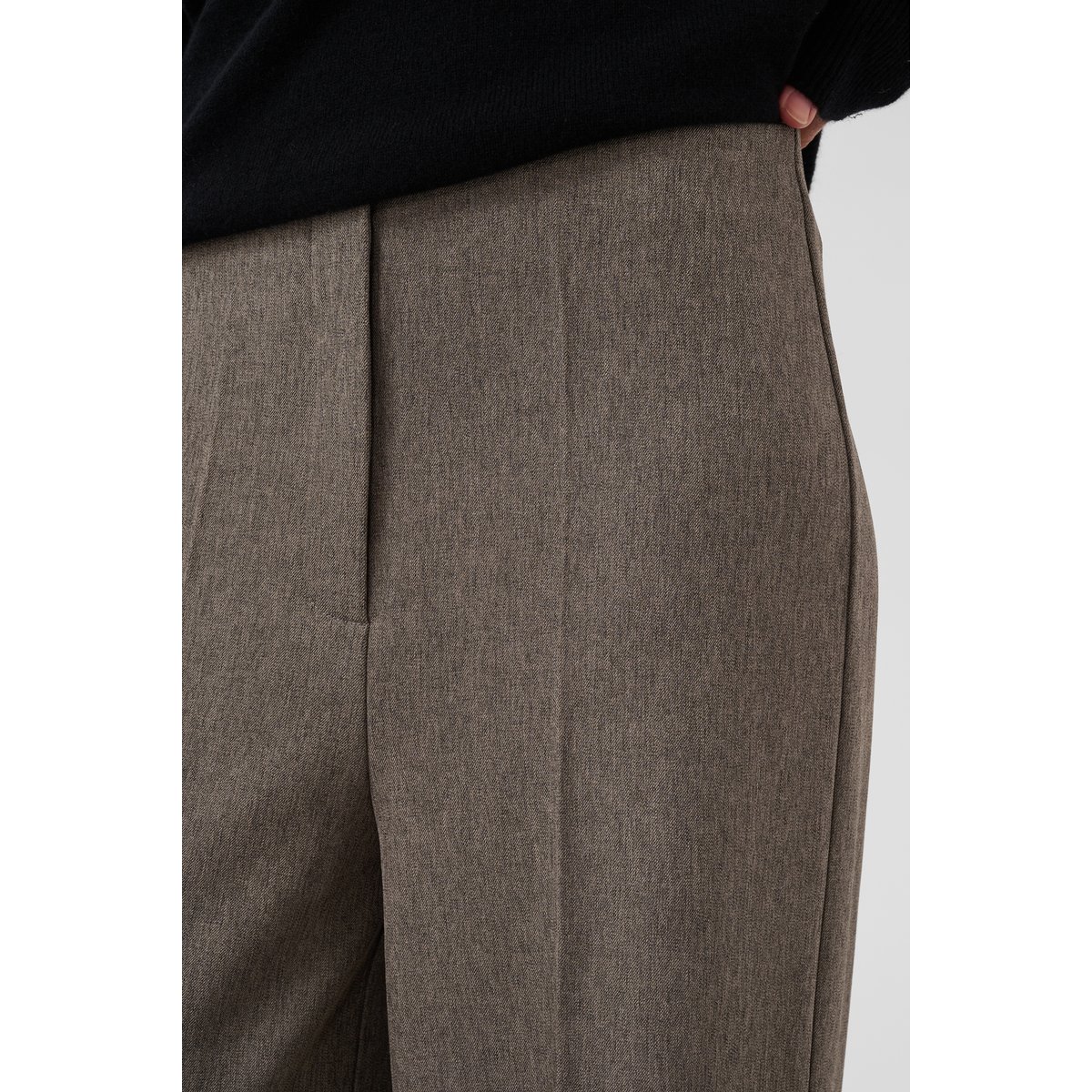 Pantalon de costume marron walnut melange, SOAKED IN LUXURY