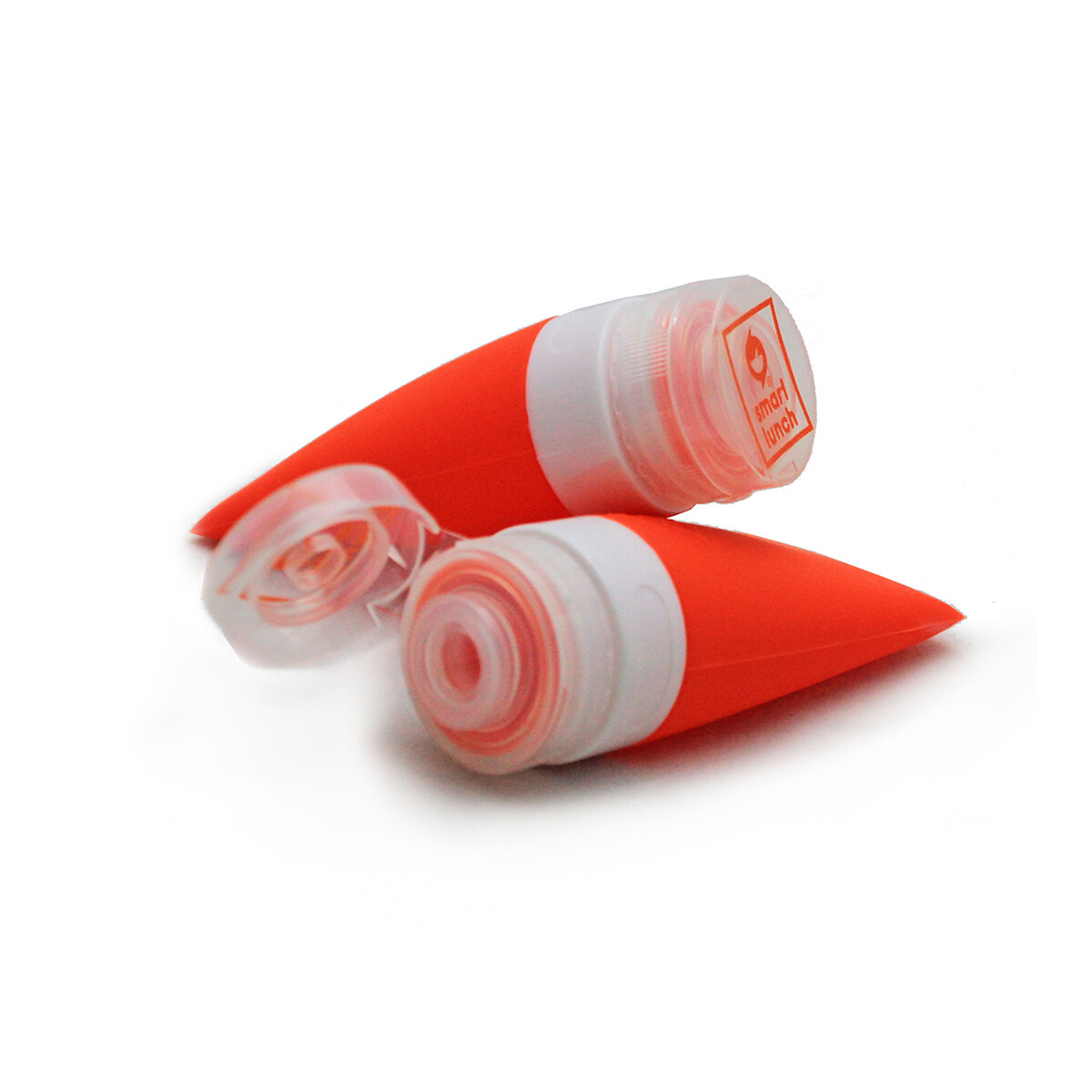 Bisnagas de molhos em silicone, Smartlunch laranja, SMARTLUNCH