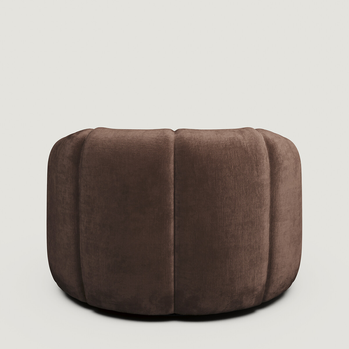Nero Chenille Upholstered Swivel Tub Chair chocolate, ÉDITÉ