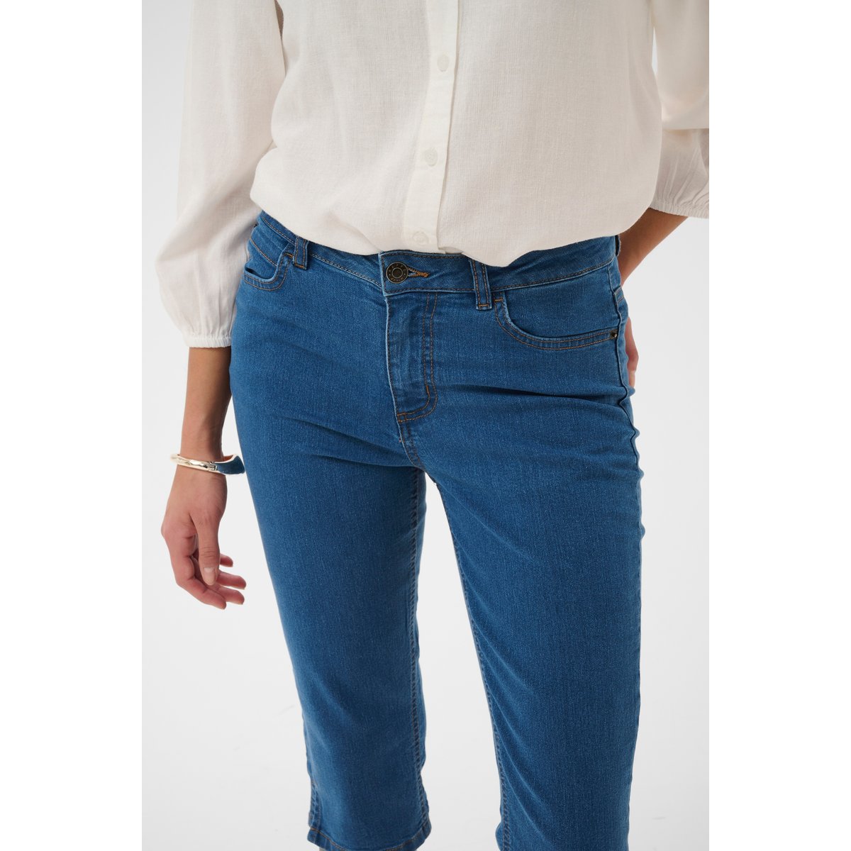 Jeans bleu medium blue denim, KAFFE