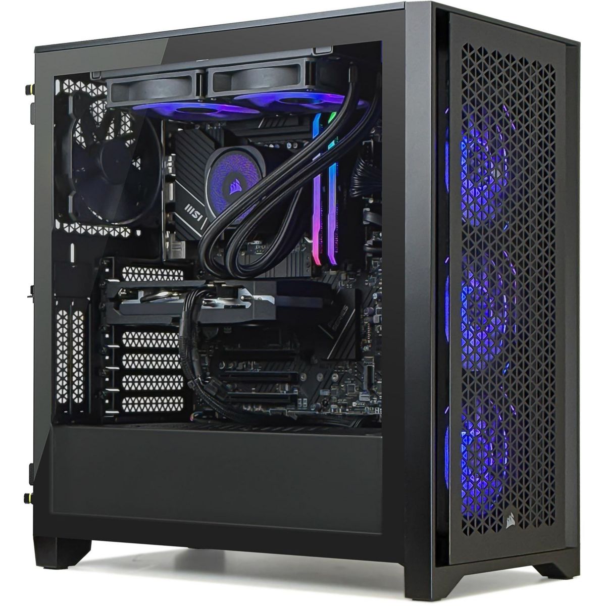 PC Gamer 4000D 5060R7 - AMD Ryzen 7 5700X - NVIDIA GeForce RTX 5070 - 16 Go RAM DDR4 - SSD 1 To - SANS OS couleur unique, CORSAIR