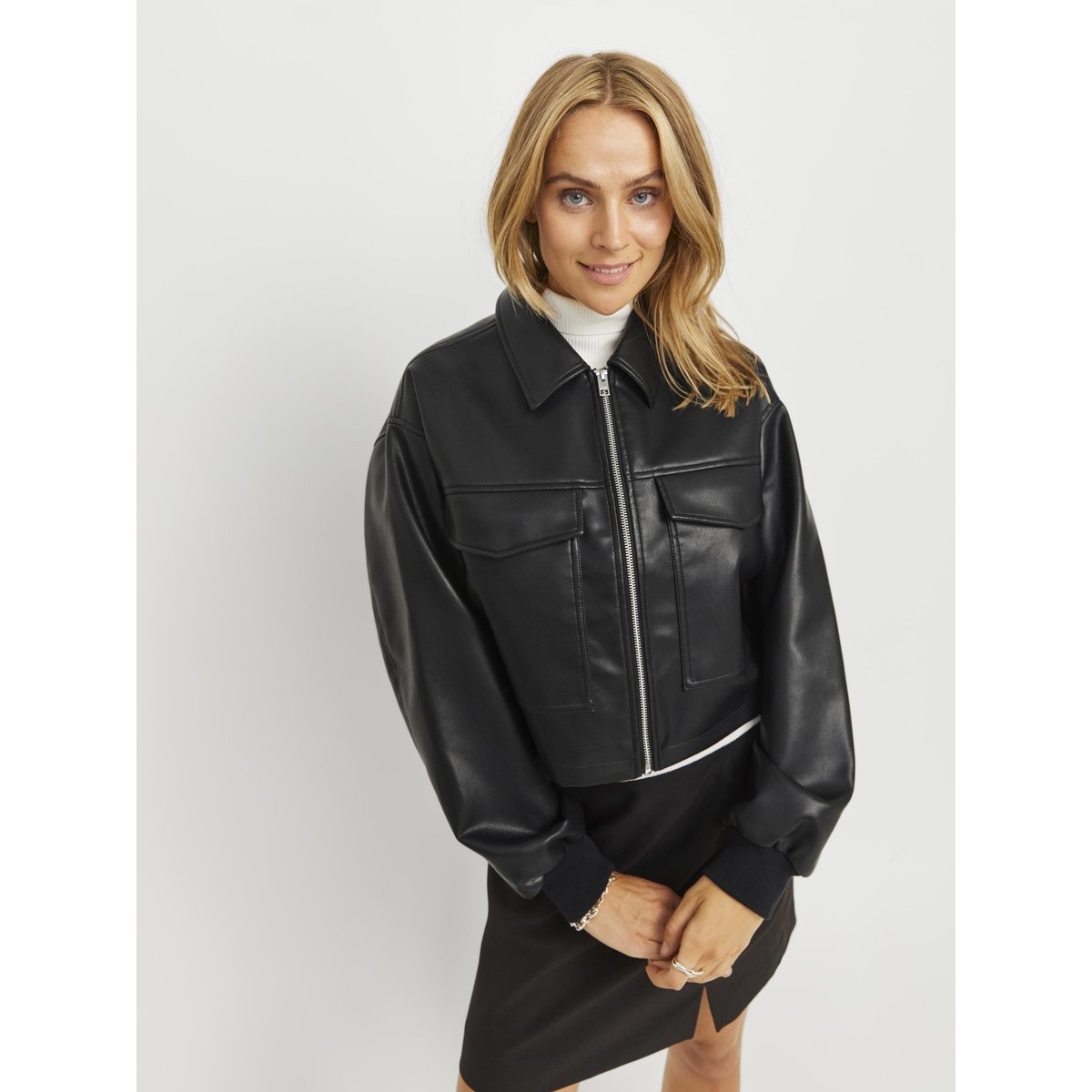 Veste En Similicuir black, JJXX