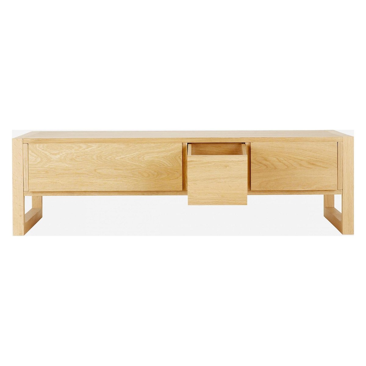 Table basse bois HANITA naturel clair, HABITAT