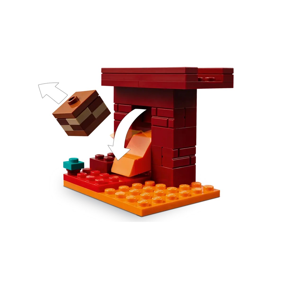 LEGO Minecraft - La bataille de la lave du Nether - 21266 multicolore, LEGO