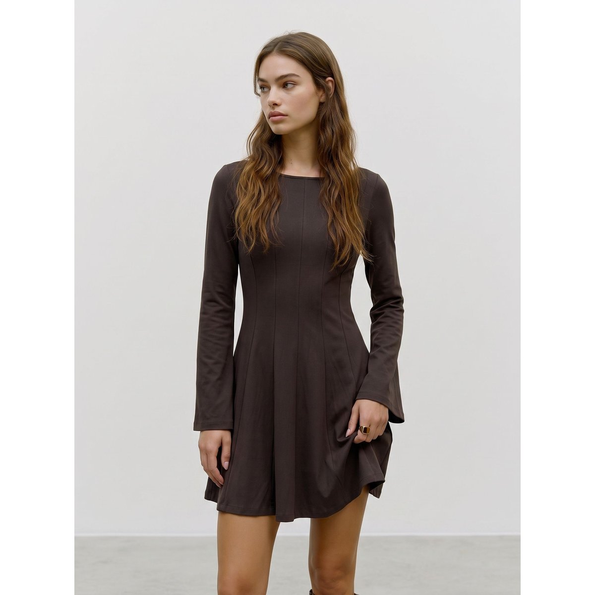 Robe marron - chocolate torte, VERO MODA