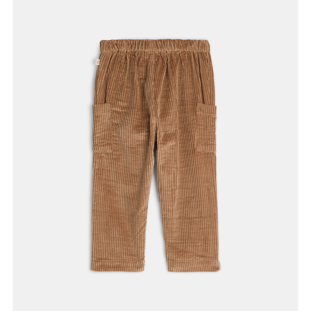 Pantalon cargo droit tichael velours milleraies marron, CADET ROUSSELLE