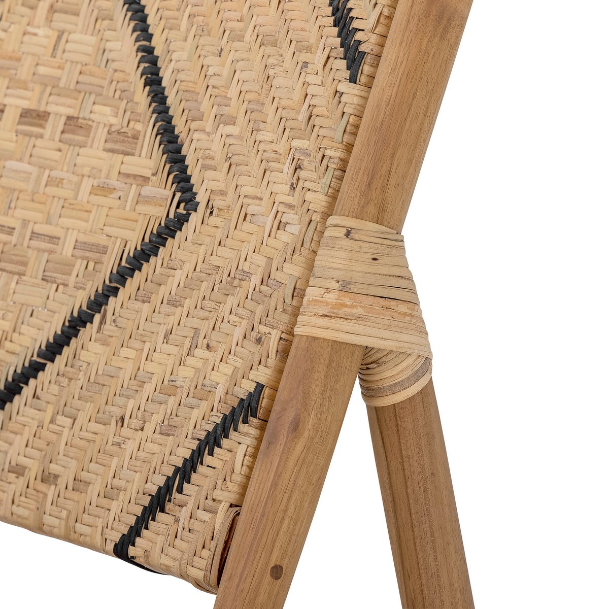 Fauteuil de salon en teck nature LENNOX marron, BLOOMINGVILLE