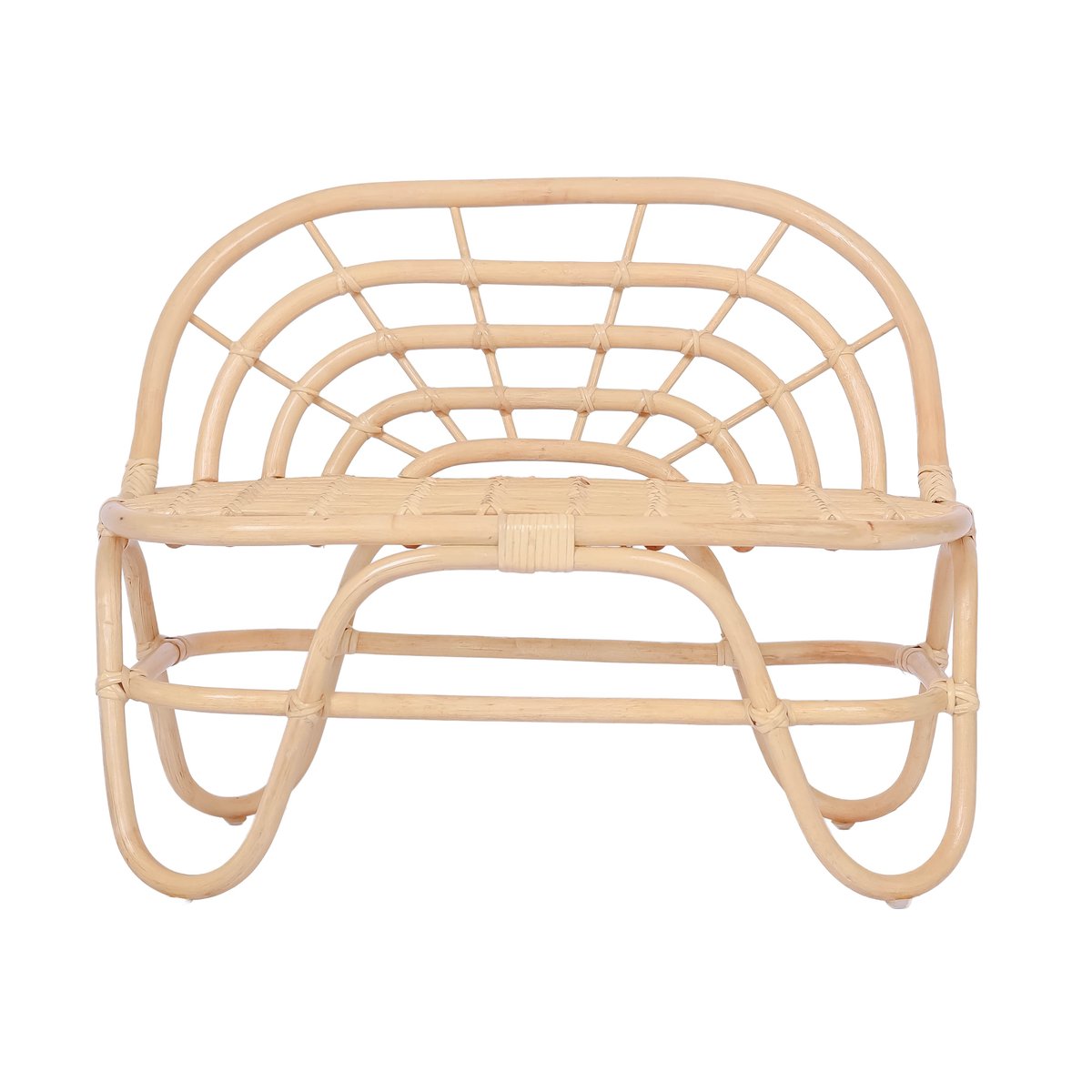 Canapé pour enfants, rotin naturel, SORONG marron, NORDLYS