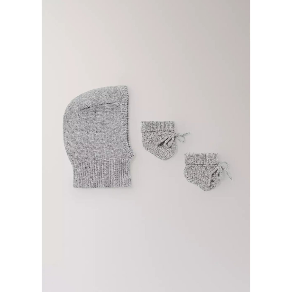 Bonnet passe-montagne 100 % cachemire gris, MANGO HOME