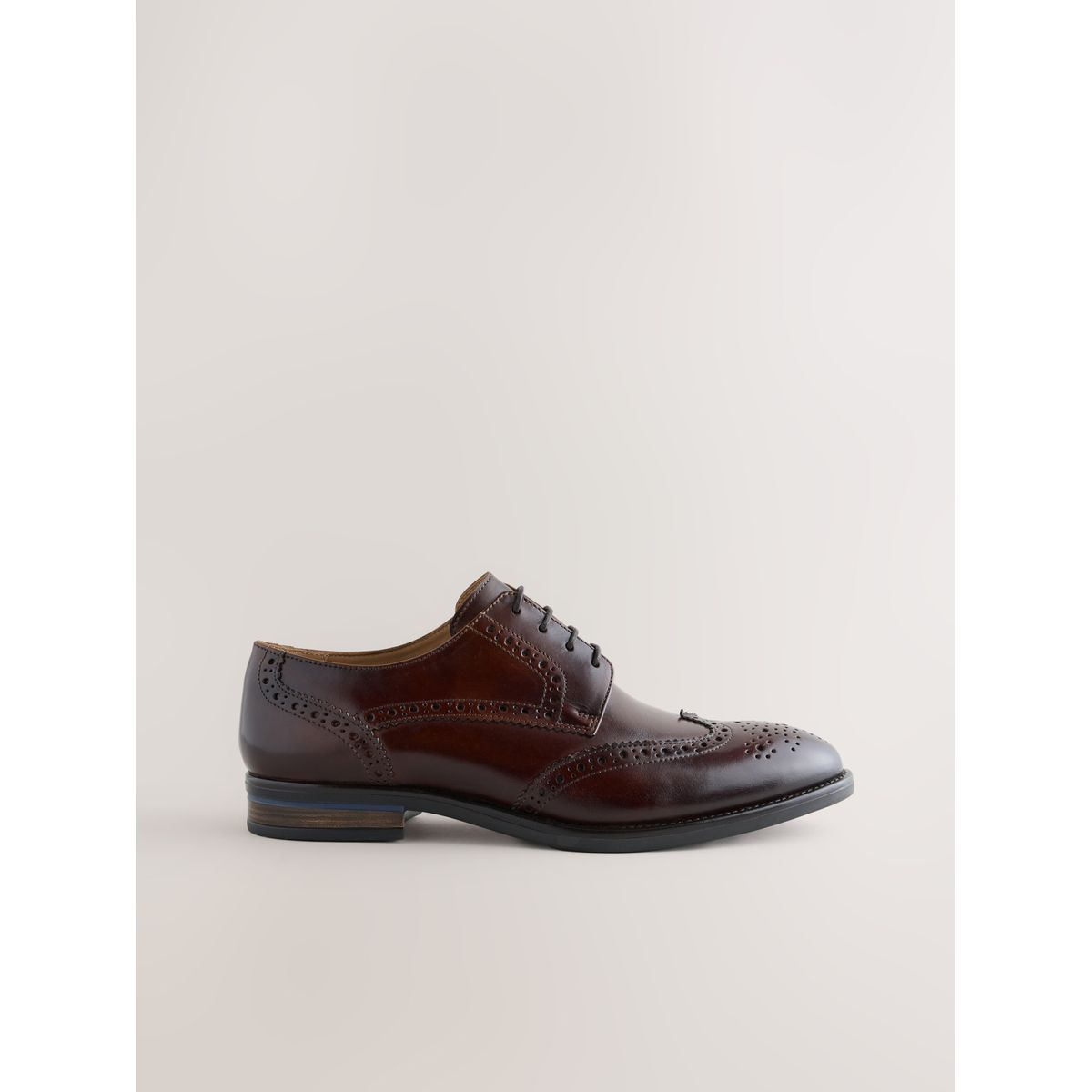 Chaussures richelieu à bout golf marron, NEXT