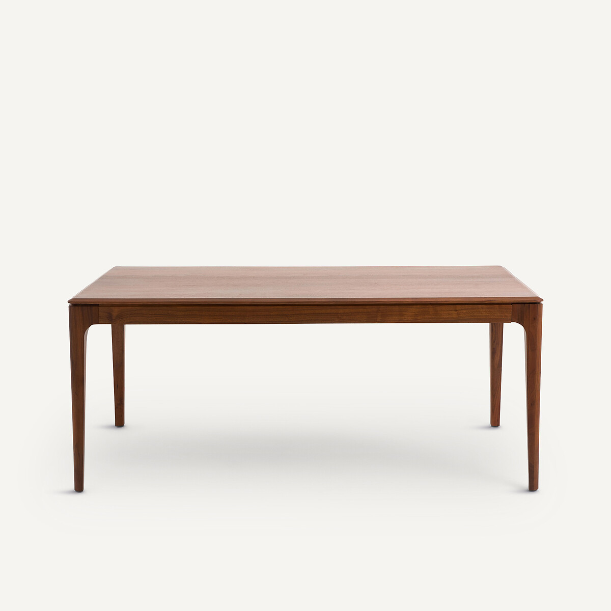 Table extensible, en noyer massif et plaqué noyer, 8 à 12 couverts, SANARA noyer, AM.PM