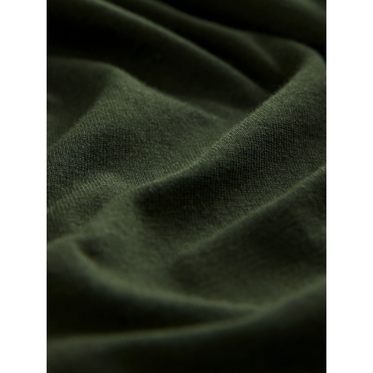 Robe mi-longue froncée en jersey à mancherons vert kaki, NEXT