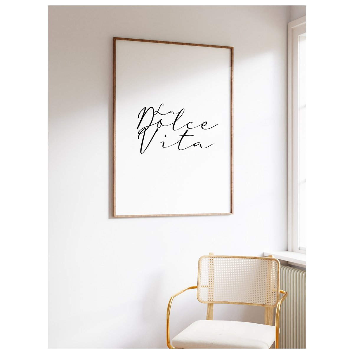 Affiche Dolce Vita blanc, L'AFFICHERIE