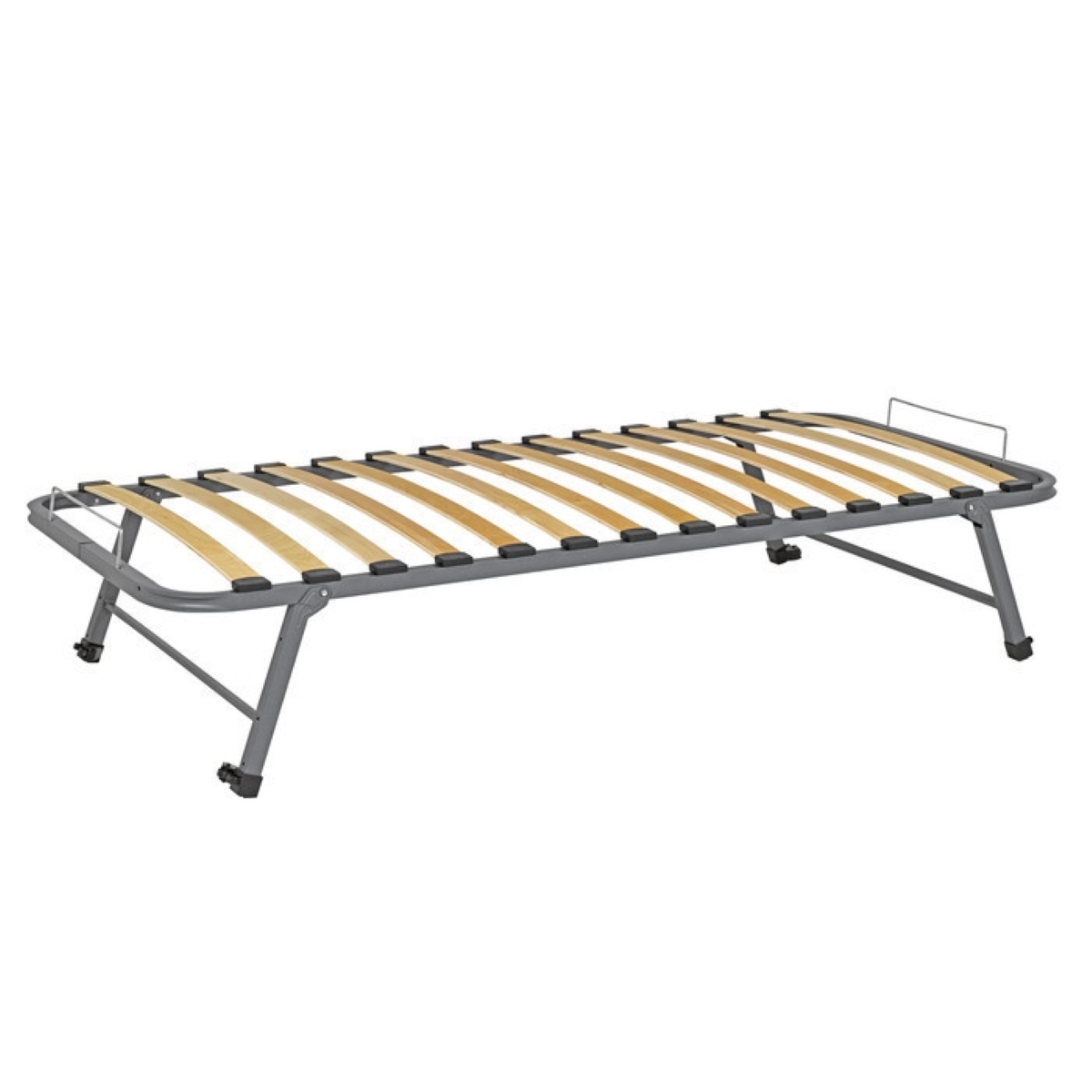 Pack lit gigogne avec matelas Bois massif LEO blanc et bois, AKITEN RETAIL