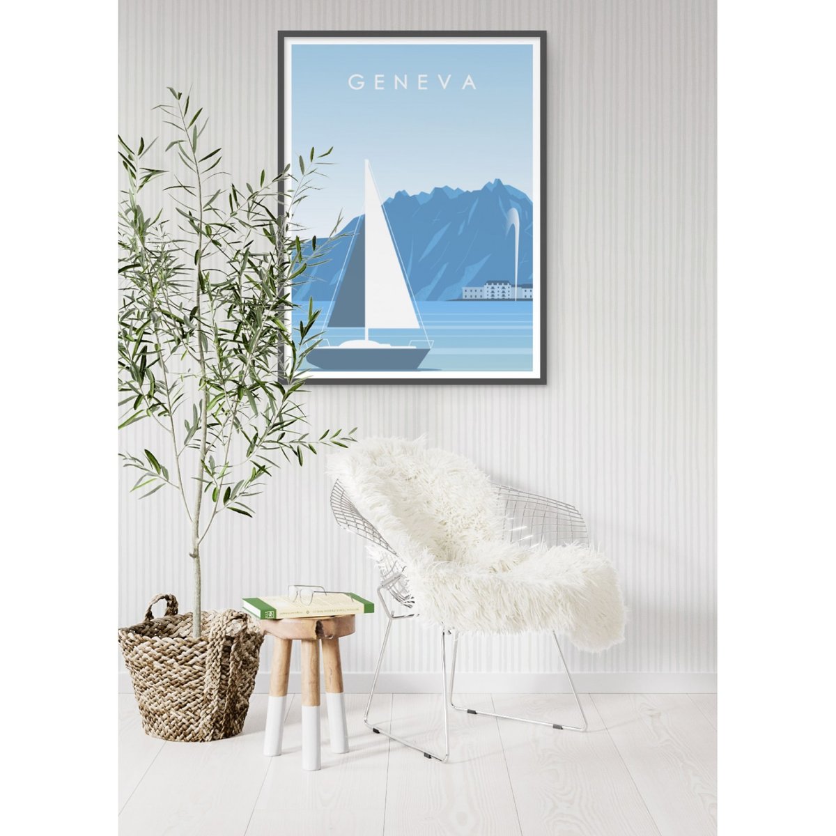 Affiche Genève blanc, L'AFFICHERIE