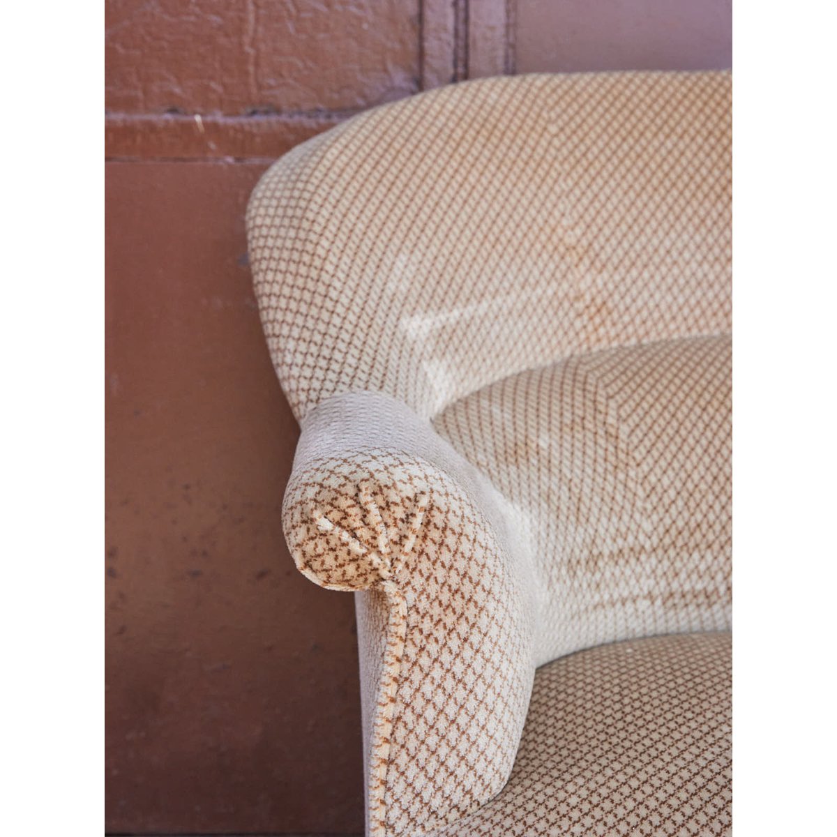 Banquette crapaud Martine N°51 - Bon état beige, DEBONGOUT