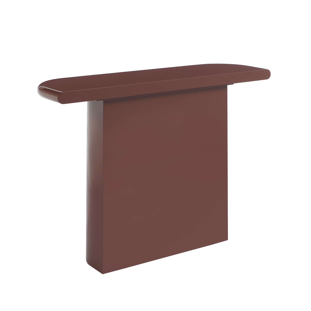 Console laquée brillante MOXY rouge bordeaux, SORELH