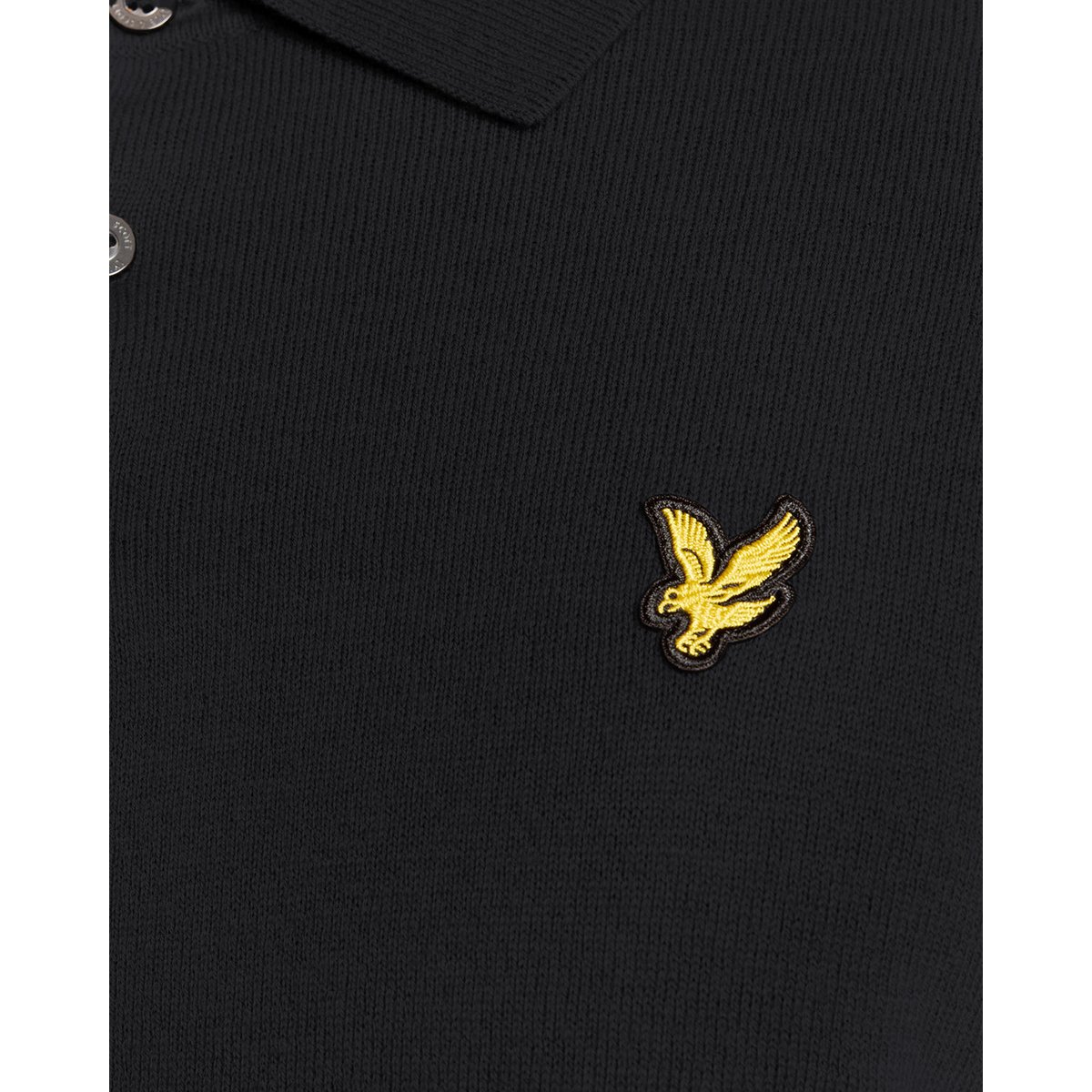 Polo mérinos manches longues bleu foncé marine, LYLE & SCOTT