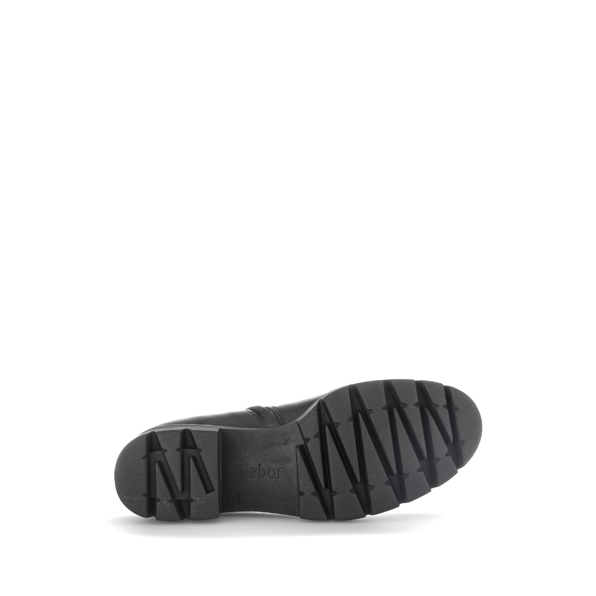 Bottines en cuir lisse/velours à talon décroché noir velours, GABOR