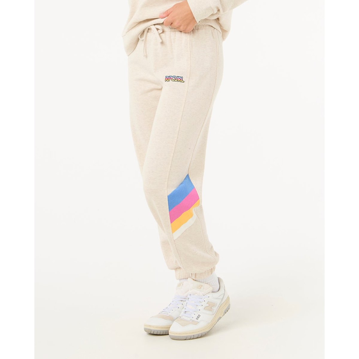 Pantalon LAS DALIAS TRACK PANTS gris chiné avoine, RIP CURL