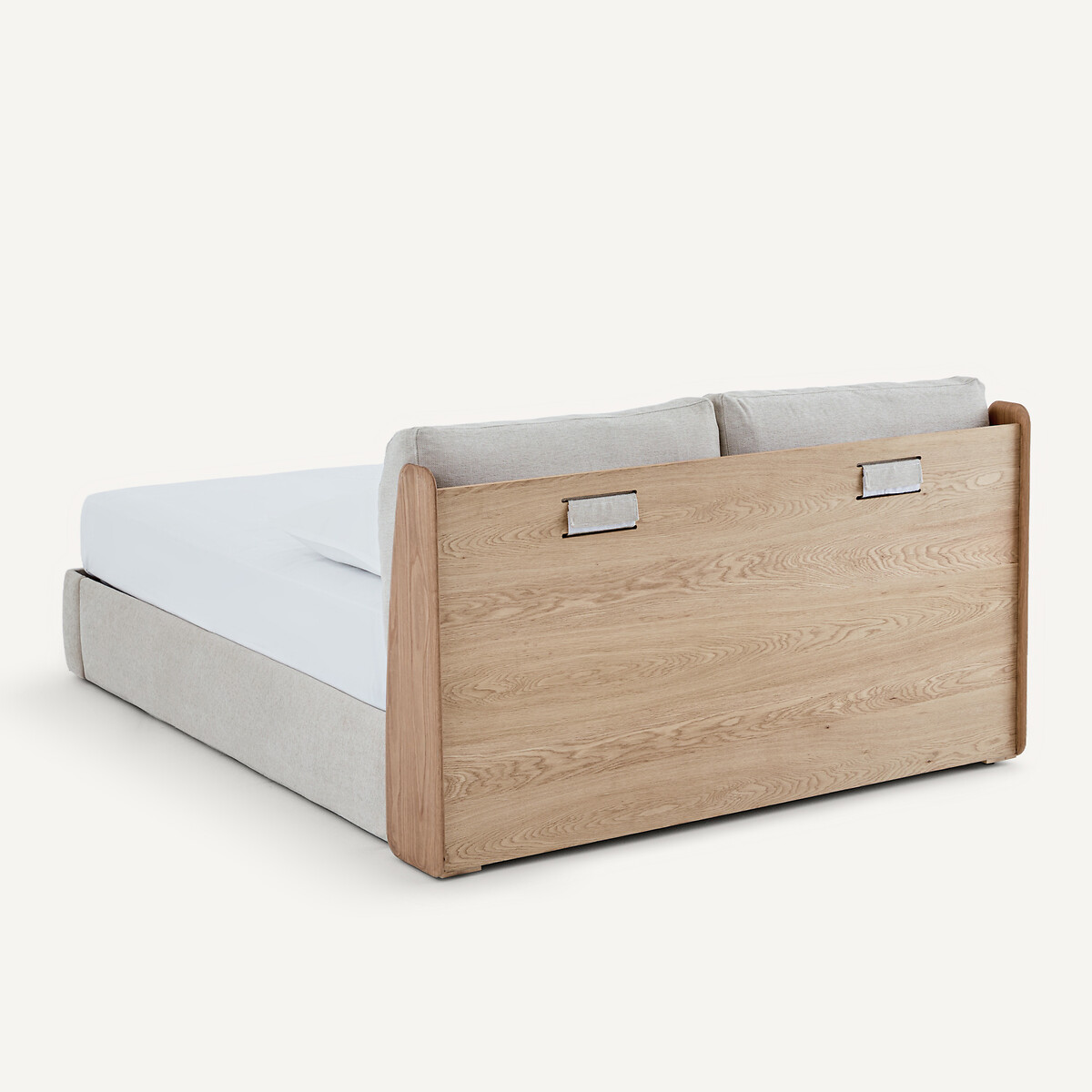 Doppelbett ILOSS mit Bettkasten, mit aufklappbarem Lattenrost, Eiche und Furnier natureicheholz, AM.PM