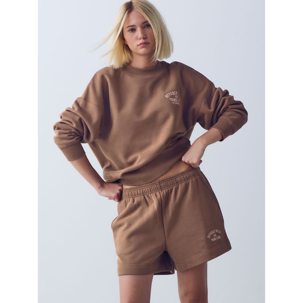 Sweat-shirt à motif paddle et short, lot de 2 rouge bordeaux, NEXT