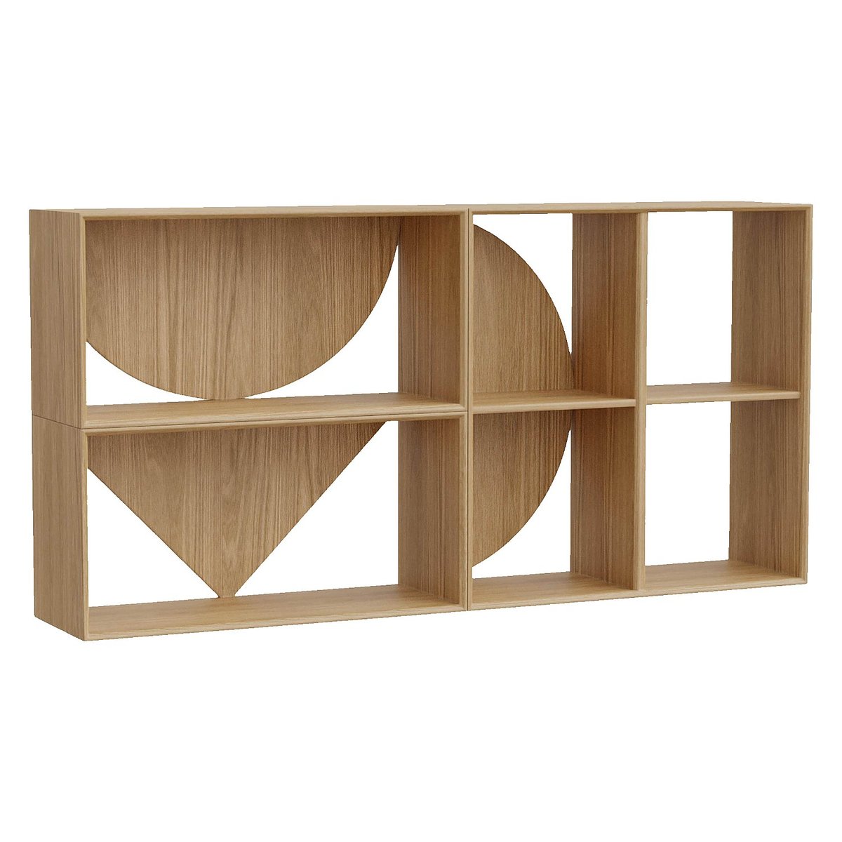 Etagère bois UVY naturel clair, HABITAT