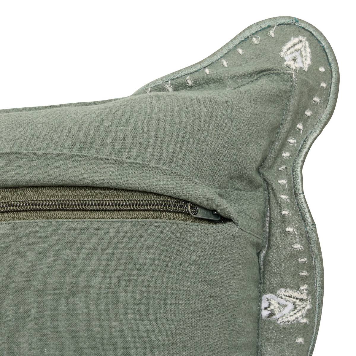 Coussin carré MONA vert, ATMOSPHERA