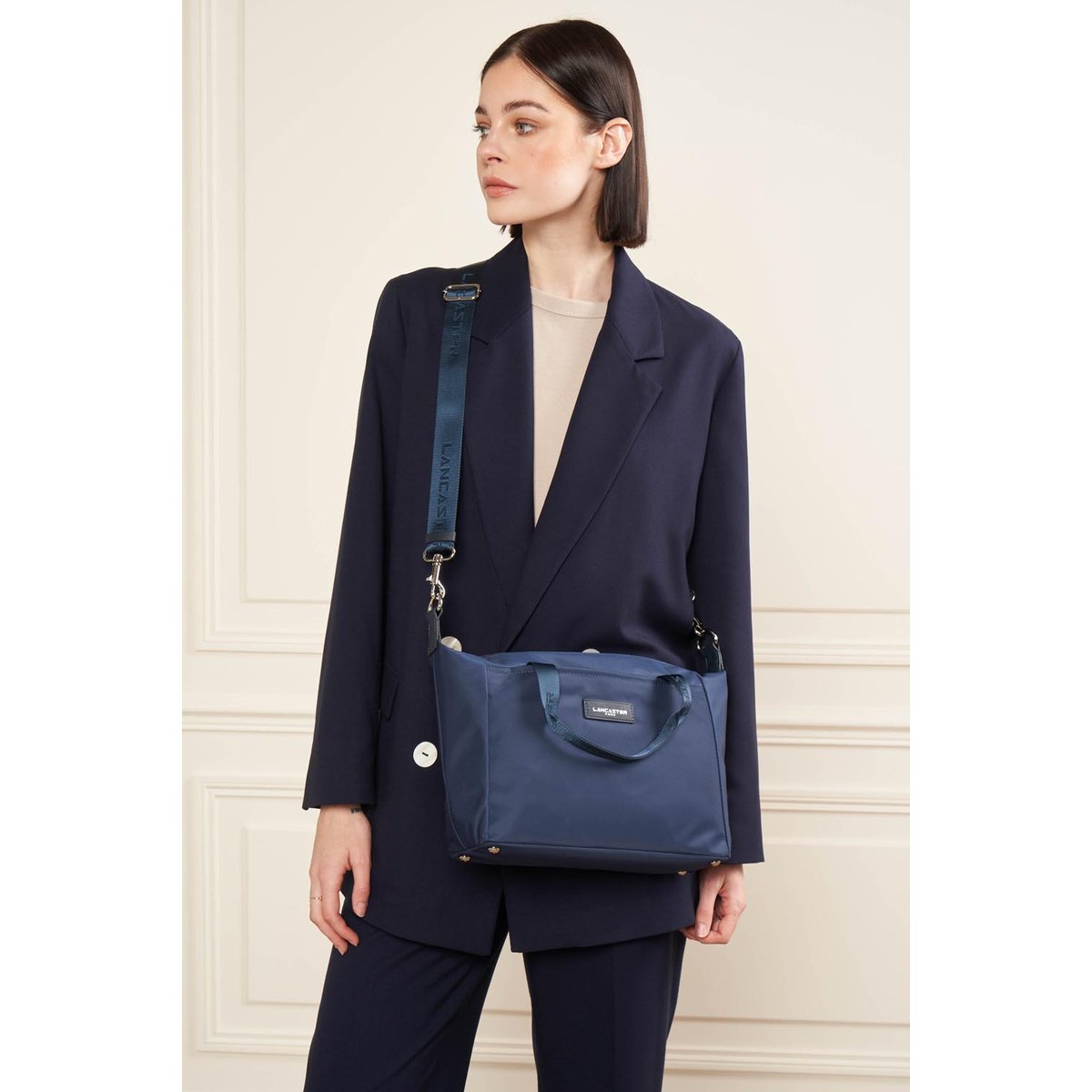 Sac à main BASIC VITA bleu foncé, LANCASTER