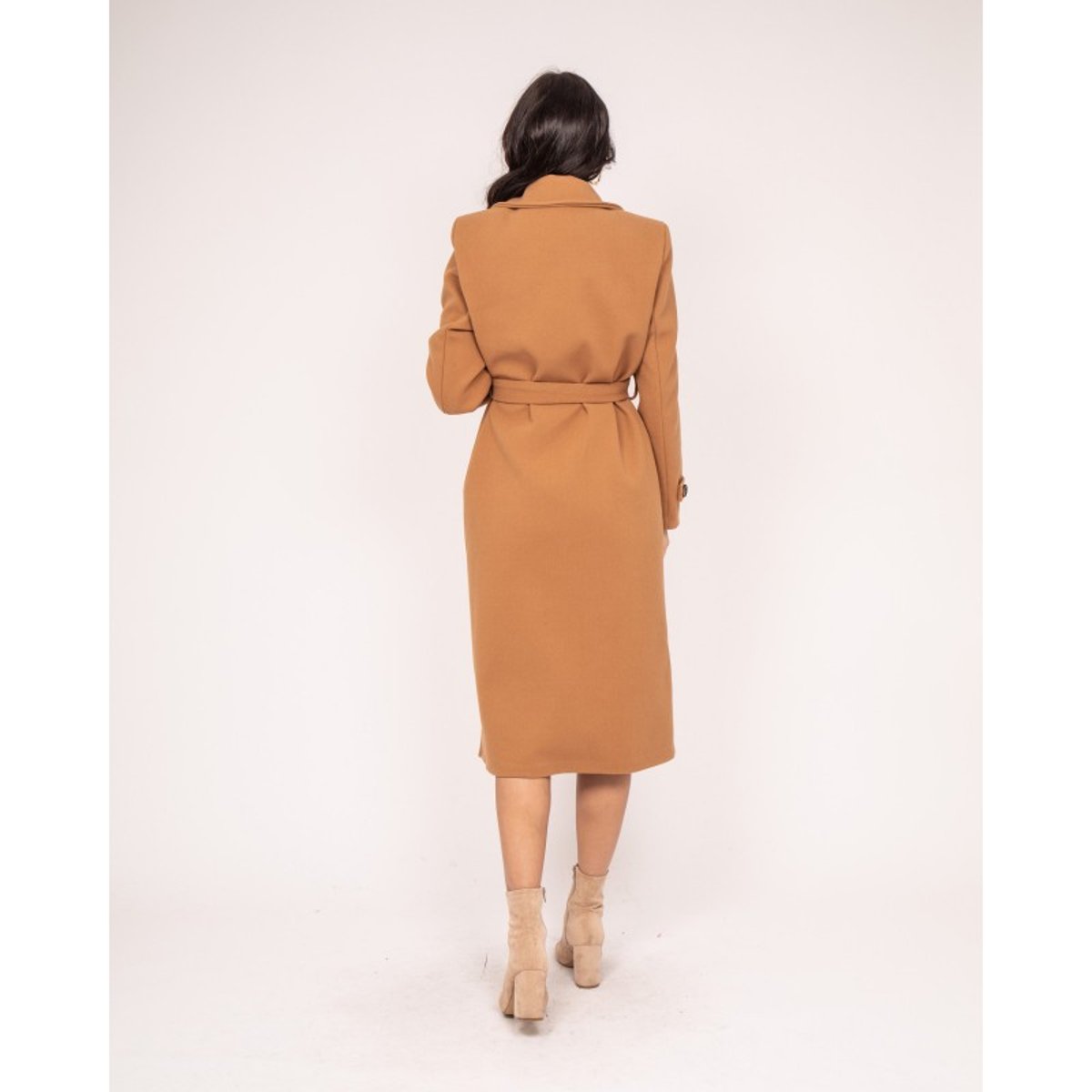 Manteau Long Unizi camel, DONA LISA