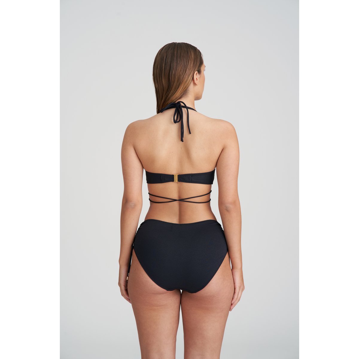 Slip taille haute ficelles DAHU noir, MARIE JO