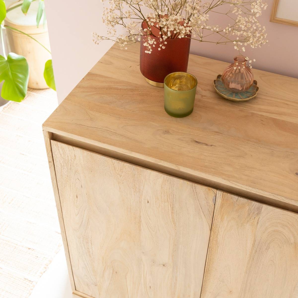 Buffet en bois de manguier ODE bois clair, MADE IN MEUBLES 