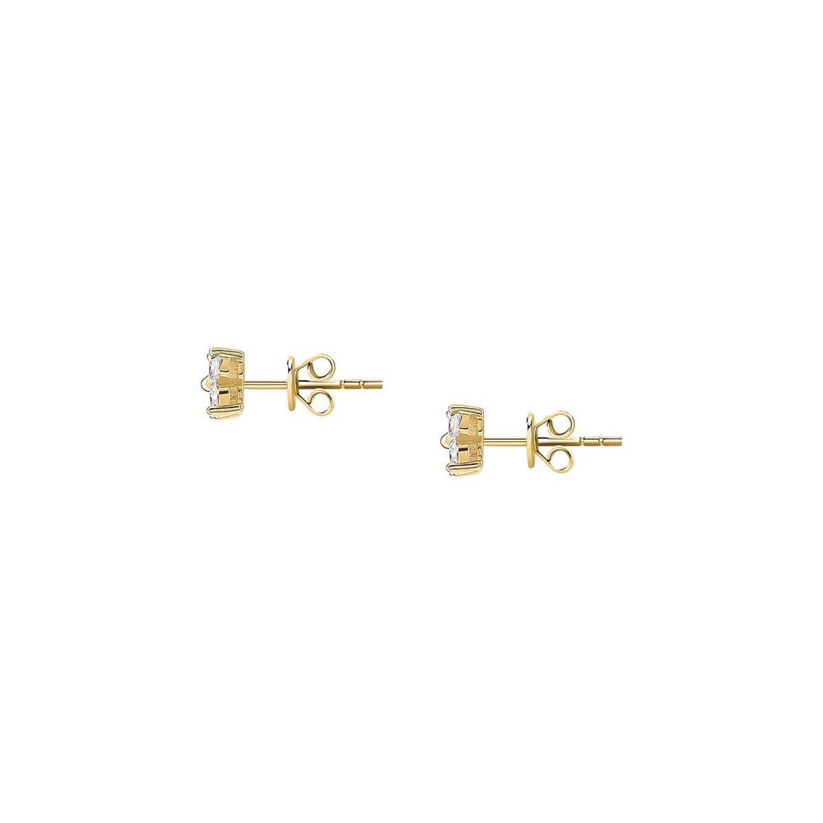 Boucles d'oreilles en Argent/oxyde de zirconium De Zirconium et Oxyde de zirconium or, CLEOR