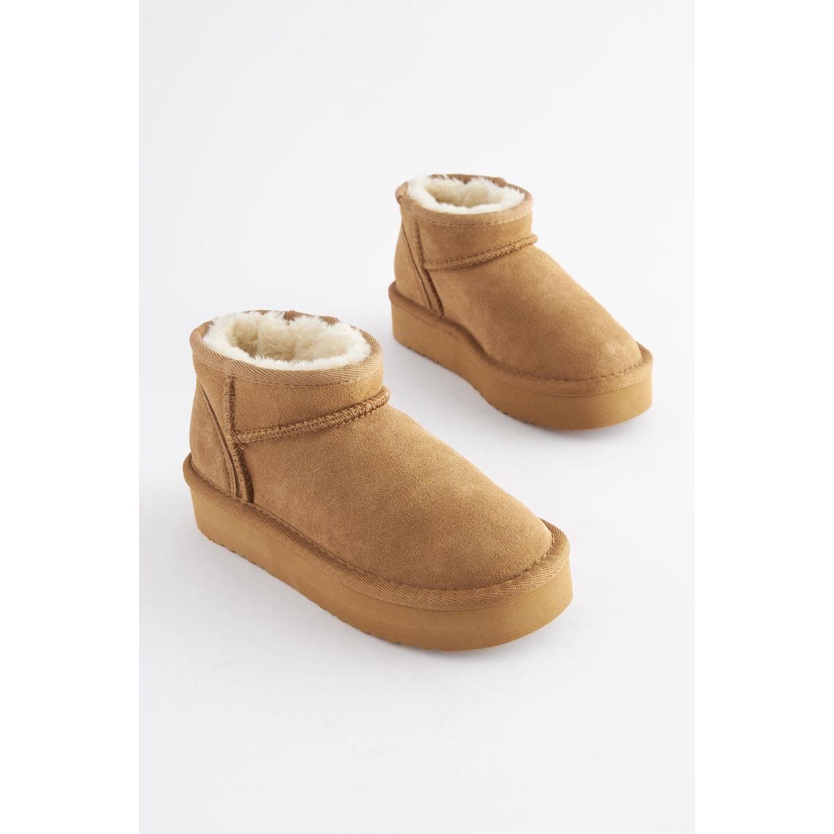 Bottes à enfiler coupe classique marron fauve, NEXT