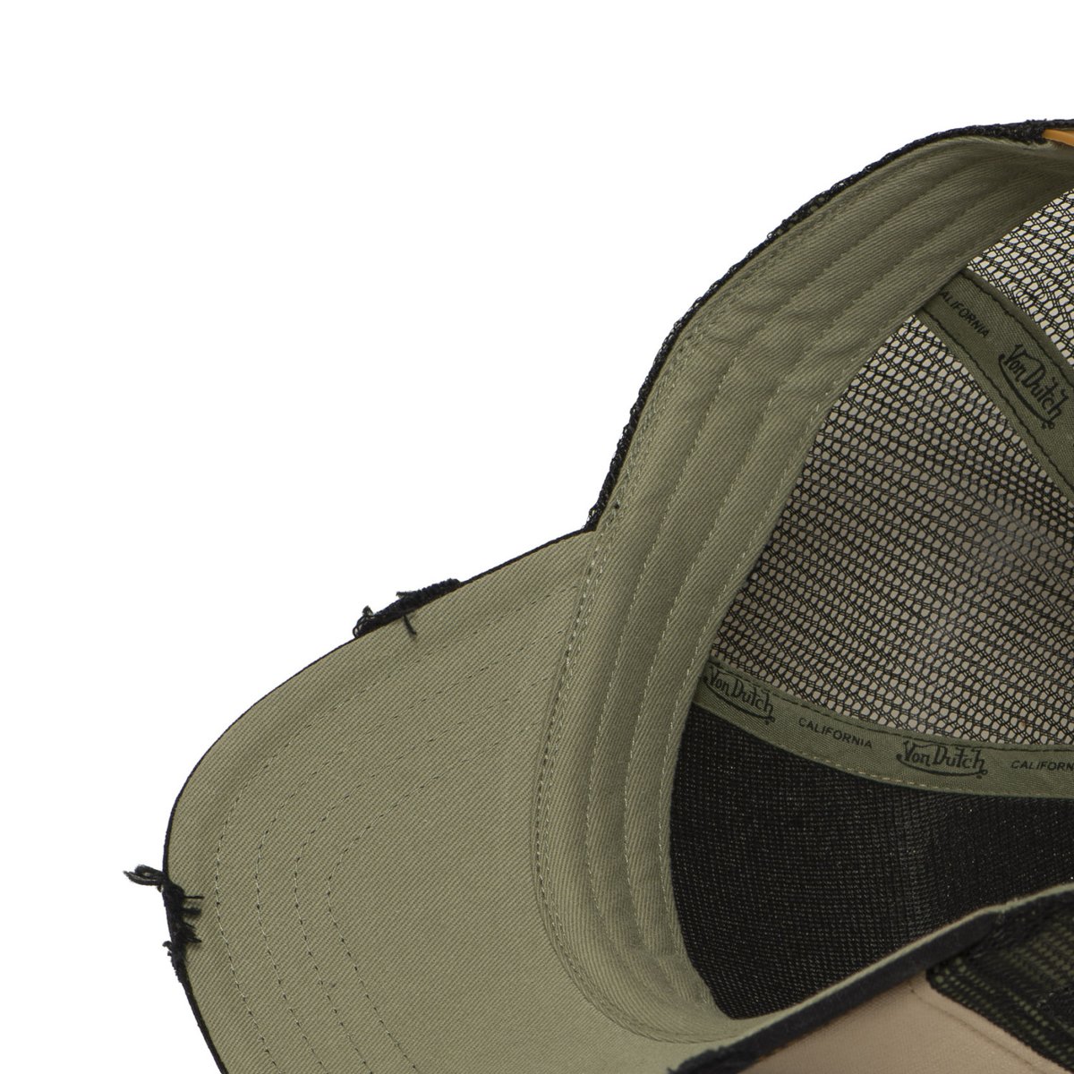 Casquette trucker Crew beige/bleu foncé/noir, VON DUTCH