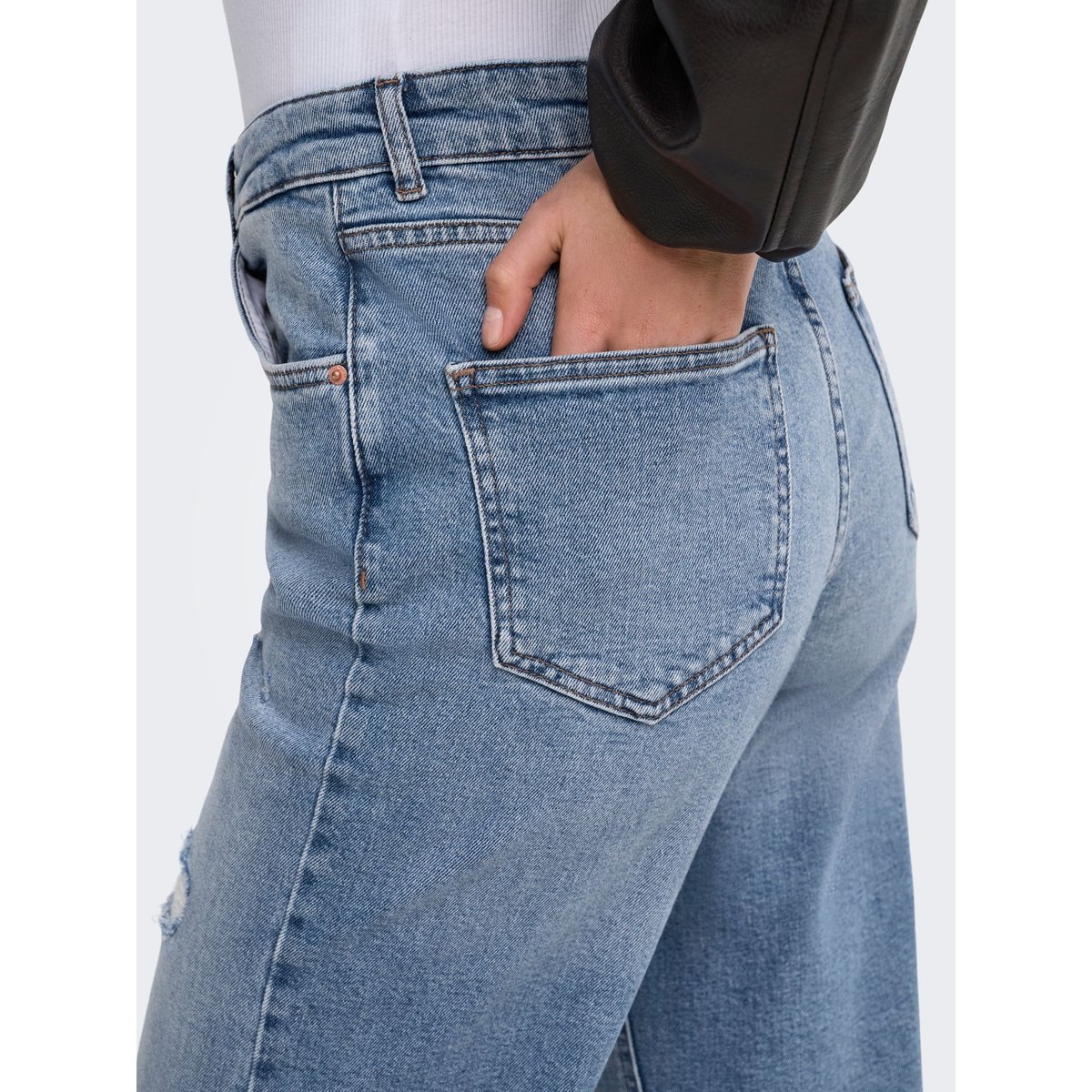 Jean À Jambe Large light blue denim, ONLY