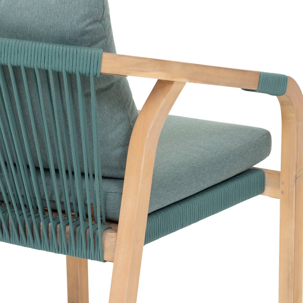 Fauteuil de jardin empilable PAPOUASIE vert, HESPERIDE