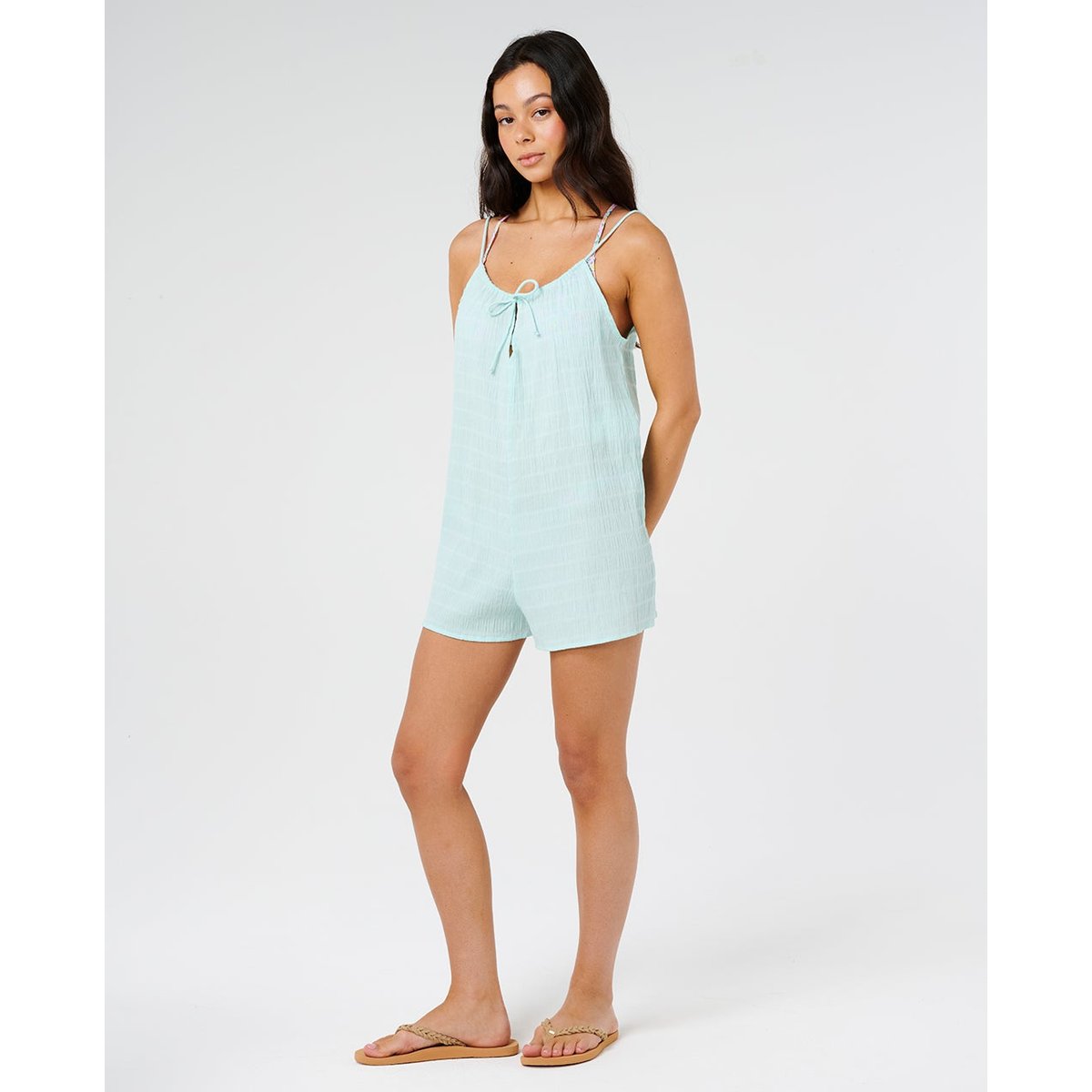 Boardshort STREAMLINE OFFSET VOLLEY bleu clair, RIP CURL