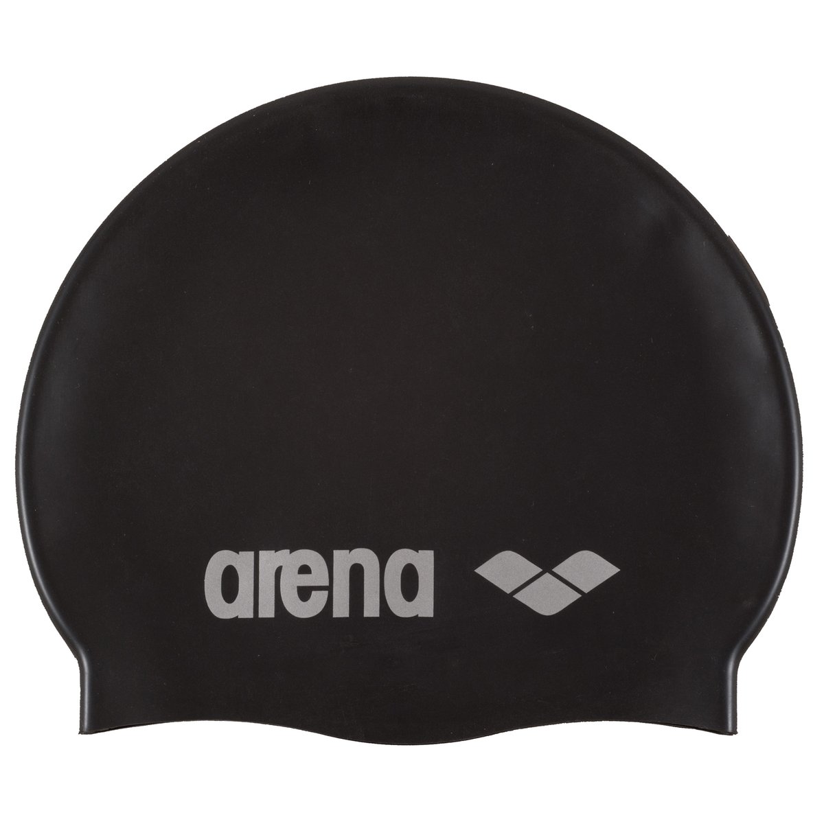 Bonnet de bain Classic Silicone black-silver, ARENA