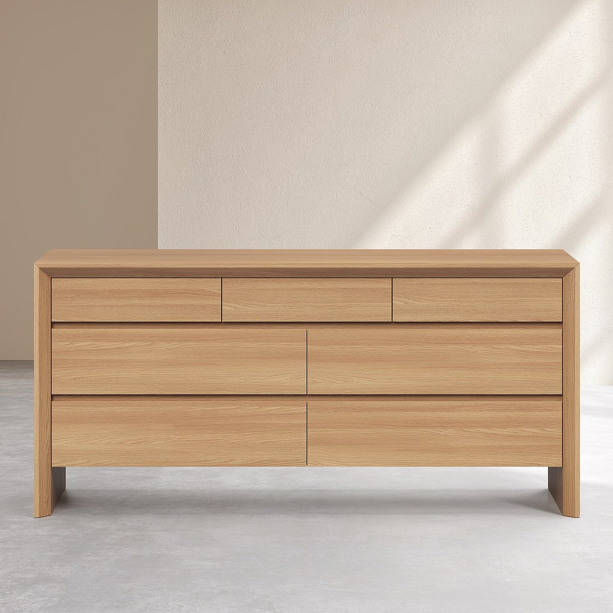 Commode chêne RAFAEL naturel clair, HABITAT
