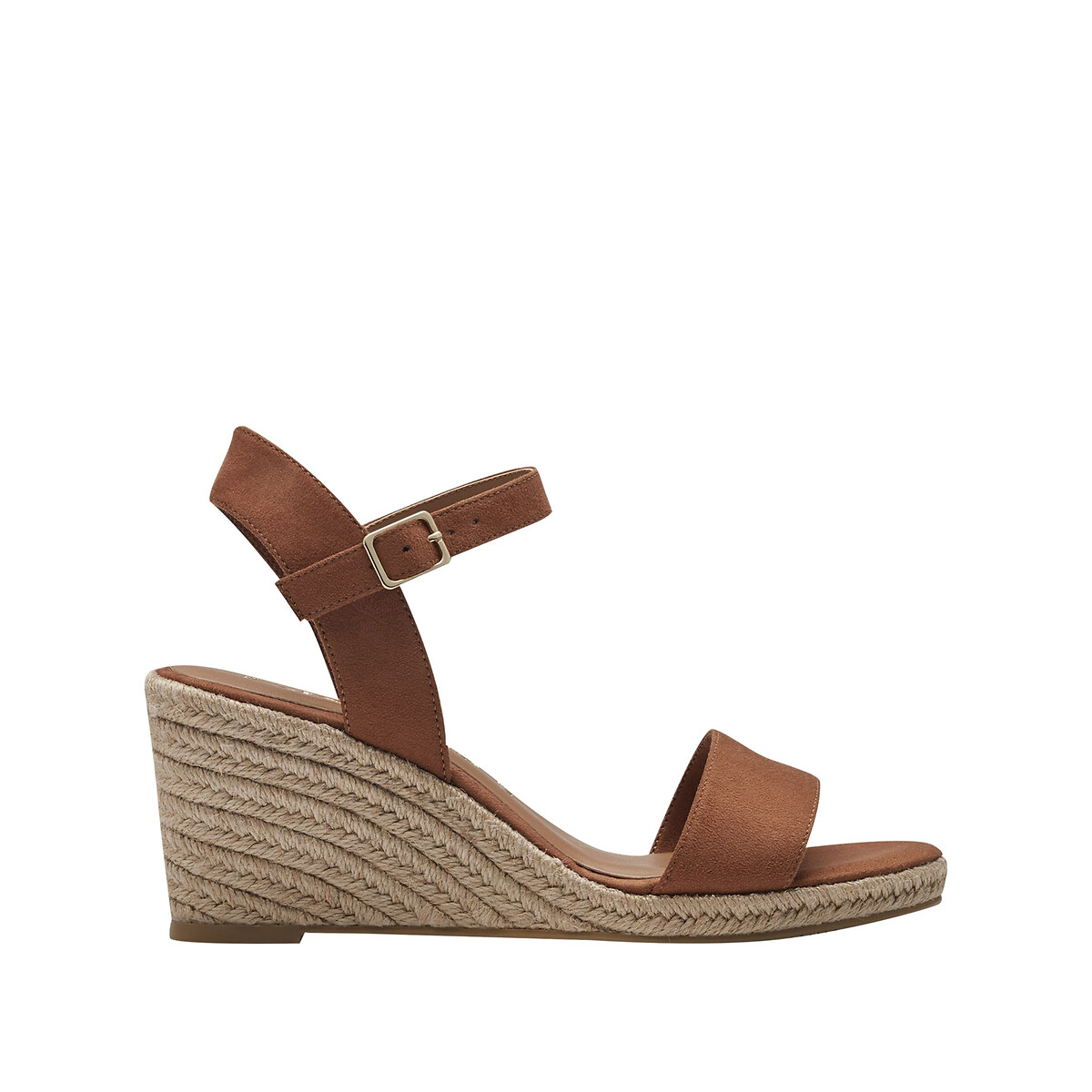 Espadrillas con zeppa cognac, TAMARIS