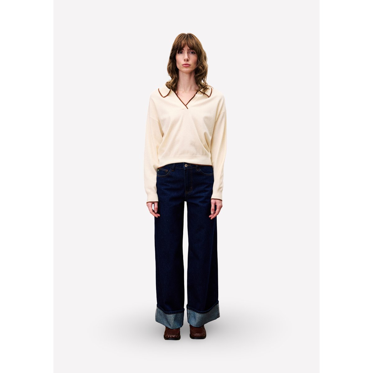 Pull  TRIOLET beige crème, FRNCH