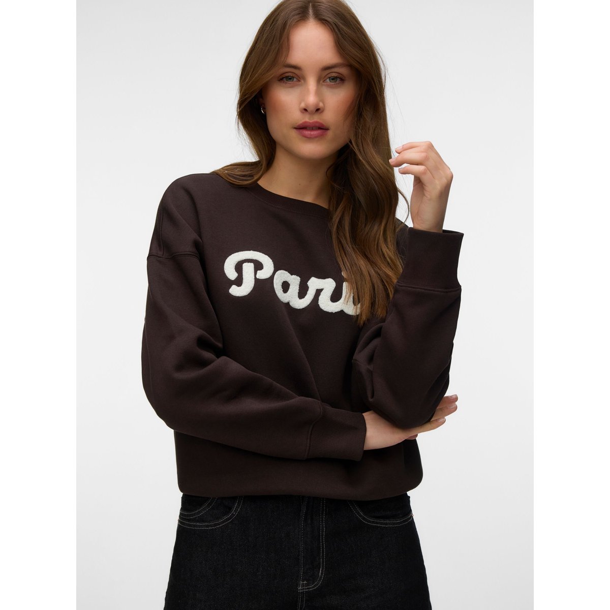 Sweat-Shirt chocolate torte, VERO MODA
